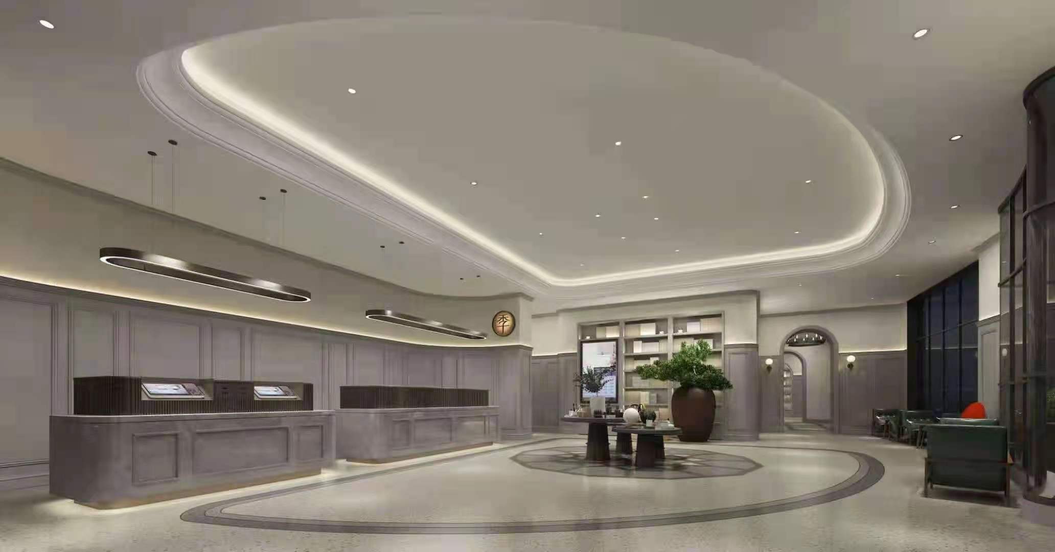 無機磨石地坪效果圖