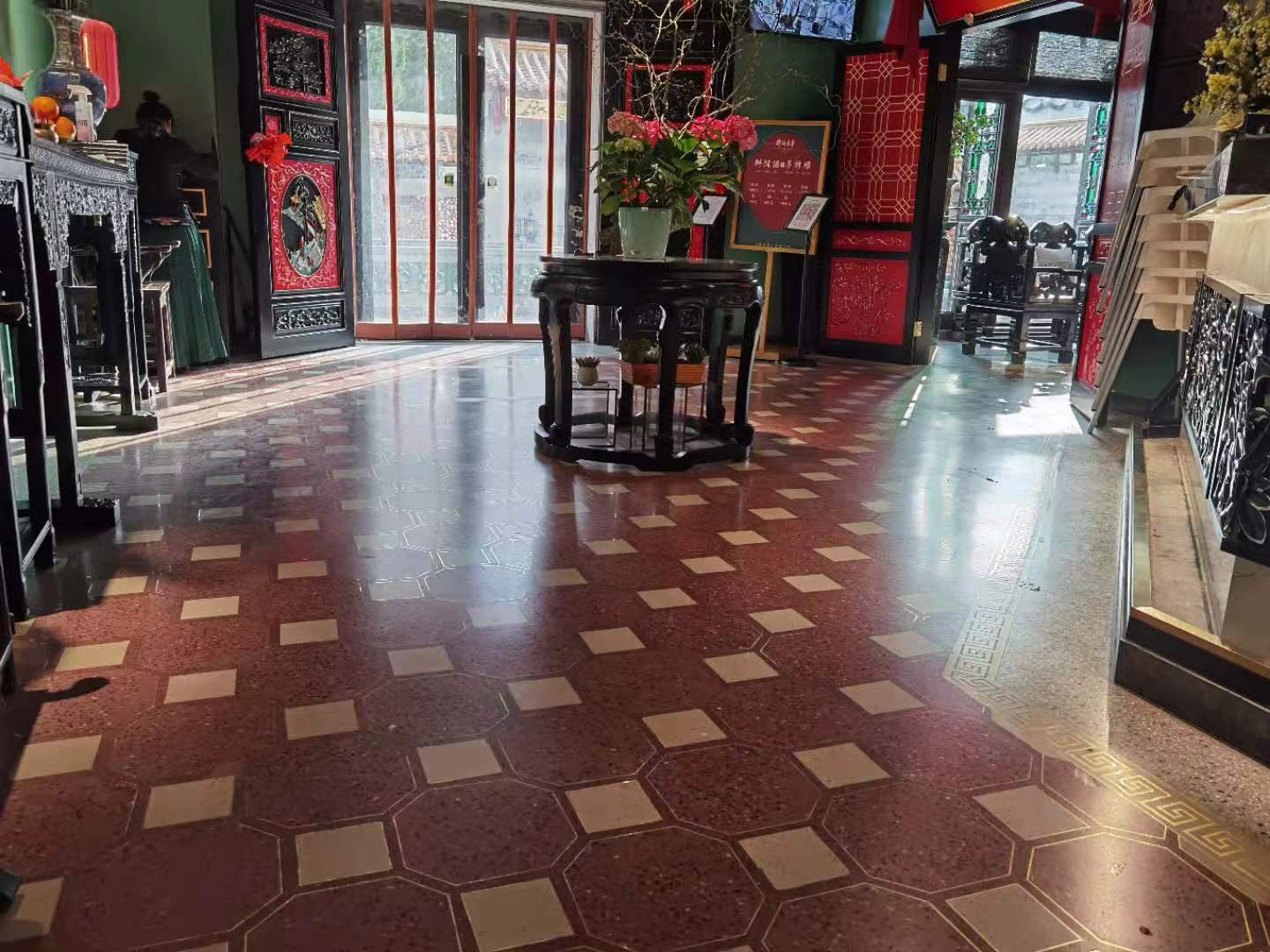 無機磨石，無機磨石地面，無機磨石地坪